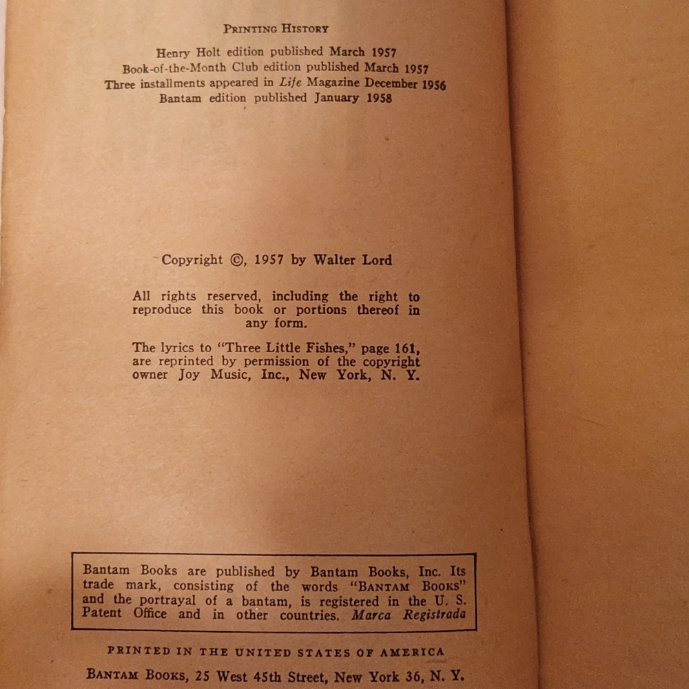 Day of Infamy By Walter Lord RARE & HTF - Picture 4 of 6
